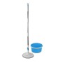 Mop with Bucket Esperanza EHS007 Bleu Blanc Microfibre