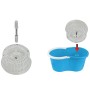 Mopa Fregona con Cubo Esperanza EHS005 Azul Blanco Microfibra