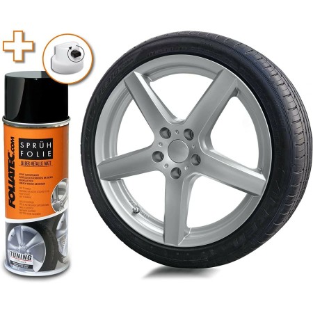 Goma Líquida para Coches Foliatec Plateado metálico 400 ml