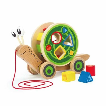 Jouet interactif Nestable Snail 30 x 18,6 x 11 cm Bois