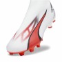 Chaussures de Football pour Adultes Puma Ultra Match+ Ll Fg/A Blanc Rouge