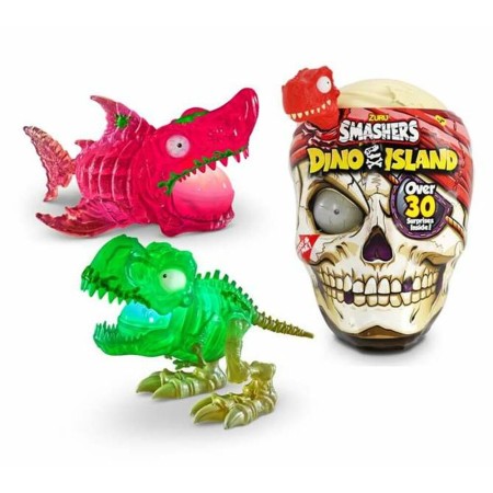 Boîte surprise Bizak Smashers Dino Island Mega T-Rex or Megalodon Crâne Géant 30 pcs