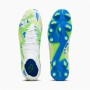 Chaussures de Football pour Adultes Puma Future Match N Fg Blanc Vert clair