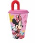 Verre avec Paille Minnie Mouse Spring Look 430 ml
