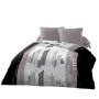 Housse de Couette HOME LINGE PASSION Blanc Noir/Gris 220 x 240 cm