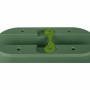 Maceta EDA Verde Plástico Oval Moderno