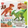 Juego de Manualidades PlayGo 15 Piezas Dinosaurios Para pintar (6 Unidades)