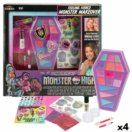Set de Maquillaje Infantil Monster High Feeling Fierce 10 x 2 x 16,5 cm 4 Unidades