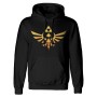 Sudadera con Capucha Unisex The Legend of Zelda Hyrule Negro