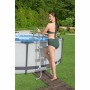 Suelo protector para piscinas desmontables Bestway Madera 50 x 50 cm