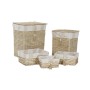 Cesto para la Ropa Sucia Home ESPRIT Beige Natural 5 Piezas 47 x 35 x 56 cm