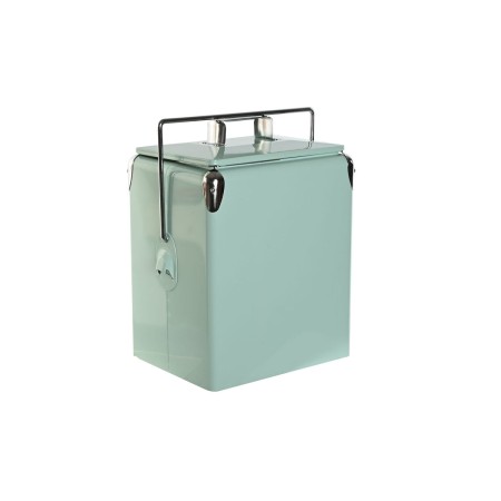 Nevera Portátil Home ESPRIT Verde PVC Metal Acero Polipropileno 17 L 32 x 24 x 43 cm