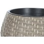 Set de pots de fleurs Home ESPRIT polypropylène Rotin 49 x 49 x 36 cm