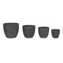 Set de Maceteros Home ESPRIT Gris Fibra Magnesio 44,5 x 44,5 x 41 cm