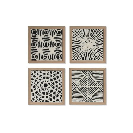 Juego de 4 cuadros Home ESPRIT Moderno 22 x 2 x 22 cm (4 Piezas)