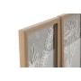 Jeu de 3 tableaux Home ESPRIT Fleur Shabby Chic 20 x 2 x 30 cm (3 Pièces)