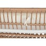 Ensemble Table avec 3 Sièges Home ESPRIT Blanc Noir Beige Métal Verre rotin synthétique 130 x 76 x 83 cm
