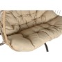 Fauteuil de jardin suspendu Home ESPRIT Brun foncé Marron Clair Aluminium rotin synthétique 130 x 61 x 117 cm