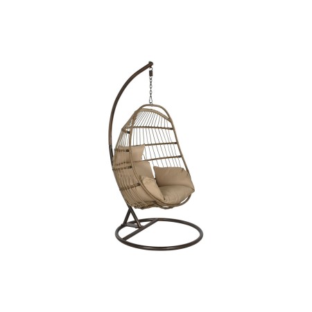 Fauteuil de jardin suspendu Home ESPRIT Brun foncé Marron Clair Aluminium rotin synthétique 92 x 66 x 119 cm