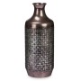 Jarrón Plateado Metal 16 x 42 x 16 cm (4 Unidades) Con relieve