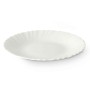 Plato de Postre Blanco Vidrio 19 x 2 x 19 cm (24 Unidades)