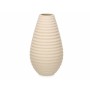 Vase Beige Céramique 19 x 33 x 19 cm (4 Unités) Rayures