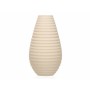 Jarrón Beige Cerámica 19 x 33 x 19 cm (4 Unidades) Rayas