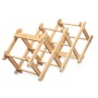 Porte-bouteilles Pliable Naturel Bambou 54 x 15 x 21,5 cm (6 Unités)