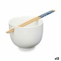 Bol Blanc Bambou 24 x 10,7 x 13,3 cm (12 Unités) Bâtons asiatico/oriental