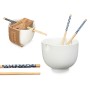 Bol Blanc Bambou 24 x 10,7 x 13,3 cm (12 Unités) Bâtons asiatico/oriental