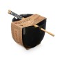 Bol Noir Bambou 24 x 10,7 x 13,3 cm (12 Unités) Bâtons asiatico/oriental