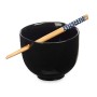 Bol Noir Bambou 24 x 10,7 x 13,3 cm (12 Unités) Bâtons asiatico/oriental