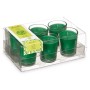 Ensemble de Bougies Parfumées 16 x 6,5 x 11 cm (12 Unités) Verre Bambou