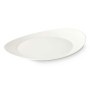 Assiette plate Blanc verre 30,5 x 3 x 26 cm (18 Unités)