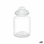 Tarro Transparente Vidrio 900 ml (12 Unidades) Con Tapa