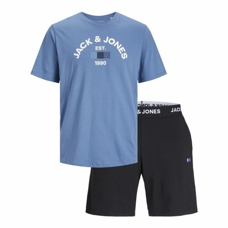 Ensemble de Sport pour Adultes Jack & Jones Jactheo Ss Bleu 2 Pièces