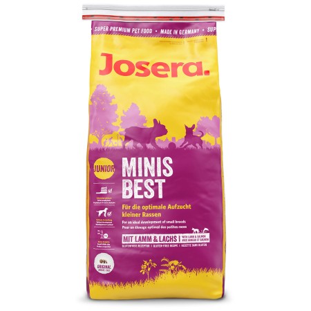 Nourriture Josera 2815 Petit/Junior Saumon Canard Riz Pommes de terre 15 kg