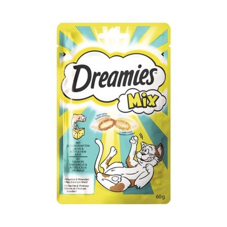 Snack para Gatos Dreamies Salmón Queso 60 g