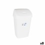 Corbeille à papier Tontarelli Aurora (8 Unités) Blanc 25 L