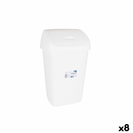 Papelera Tontarelli Aurora (8 Unidades) Blanco 15 L