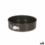 Moule amovible Percutti Legno Aluminium Ø 26 x 7 cm (4 Unités) Rond