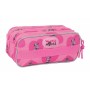 Portatodo Triple Minnie Mouse Loving Rosa 21,5 x 10 x 8 cm