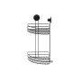 Soporte de Ducha Negro Acero ABS 26 x 39 x 19 cm (6 Unidades)