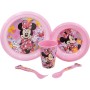 Ensemble Vaisselle pour Enfants Minnie Mouse Rose 5 Pièces