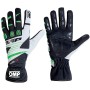 Guantes de Karting OMP KS-3 MY2018 XL kart Blanco Negro Verde