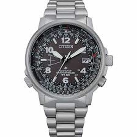 Reloj Hombre Citizen PILOT Negro Plateado