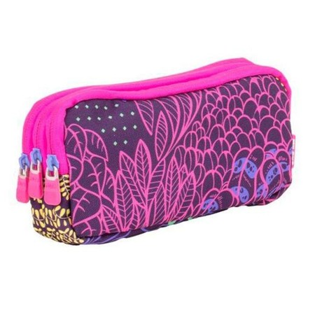 Trousse Fourre-Tout Triple Milan Lila 22 x 11 x 6,5 cm