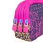 Trousse Fourre-Tout Triple Milan Lila 22 x 11 x 6,5 cm