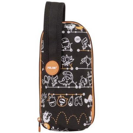 Trousse d'écolier Milan Tandem Noir 31 Pièces 22,5 x 11,5 x 11 cm