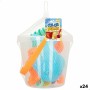 Set de jouets de plage Colorbaby Ø 18 cm (24 Unités)